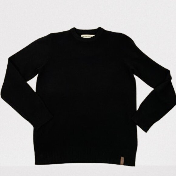 Obermeyer Men's Reggie Crewneck 100% Wool Sweater Size M Black - Picture 5 of 12